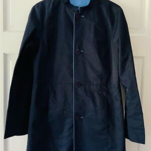 ✨ Rare Vintage-Inspired Reversible Raincoat  |Navy & Periwinkle Blue| 💫